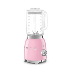 Smeg, BLF03PKEU, 1,5 l Standmixer, 4 -Geschwindigkeitsstufen, 4 Automikprogramme, Abnehmbare Doppelklinge, Deckelöffnung transparent mit Dosierkappe, rutschfest, 800W, Rose - Image 6