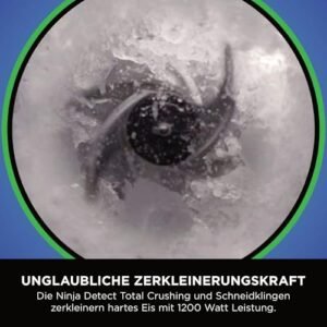 Ninja 3-in-1 Detect Power Blender Processor Pro, kraftvolle 1200W Küchenmaschine, Single Serve & Knethaken, 3x Single Serve Tassen, Krug, Teig, mischen & hacken, Stone Gold, TB401EUSTGD - Image 8