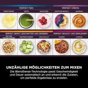 Ninja 3-in-1 Detect Power Blender Processor Pro, kraftvolle 1200W Küchenmaschine, Single Serve & Knethaken, 1x Single Serve Tasse, Krug, Teig, mischen & hacken, Schwarz, TB401EU - Image 3