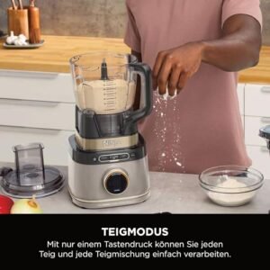 Ninja 3-in-1 Detect Power Blender Processor Pro, kraftvolle 1200W Küchenmaschine, Single Serve & Knethaken, 3x Single Serve Tassen, Krug, Teig, mischen & hacken, Stone Gold, TB401EUSTGD - Image 3