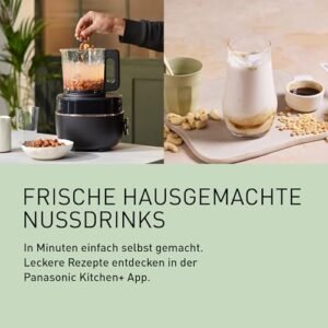 Panasonic MX-HG4401KXE Standmixer & Suppenbereiter,2 l, 800 W, Leiser Mixer,Heiß & Kalt, 9 Automatikprogramme, 10 Geschwindigkeitsstufen, Timer, Warmhalten, Automatische Reinigung, Schwarz & Roségold - Image 8