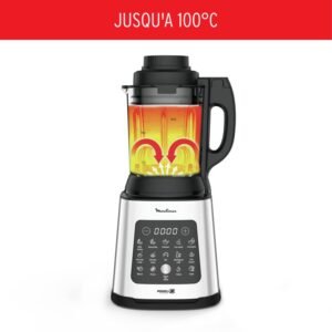 Moulinex PerfectMix Cook, Standmixer mit 10 automatischen Programmen, 1400 W, bereiten heiße und kalte Rezepte zu, elektrischer Mixer mit Touchscreen, leicht zu reinigen, Kapazität 2 l, LM83SD - Image 10