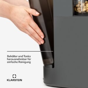 Klarstein Mixer, Standmixer mit 300 Motor- und 1250 Watt Heizleistung, Hochleistungsmixer für Pflanzenmilch Zubereitung, Smoothie Mixer mit 360° Heiztechnologie, 30.000 U/min, Touchscreen, Schwarz - Image 4