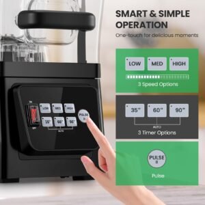 Huanyu Kommerzieller Mixer mit Schallschutzhaube 2L Fassungsvermögen Leiser professioneller Mixer Smoothie Maker 1600W Hochleistungsmixer für Eiscrushing, Smoothie und Pürees - Image 5