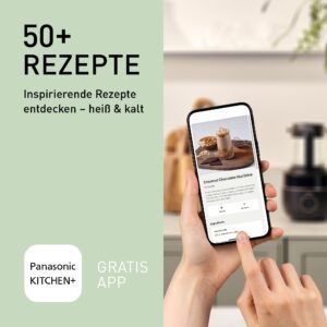 Panasonic MX-HG4401KXE Standmixer & Suppenbereiter,2 l, 800 W, Leiser Mixer,Heiß & Kalt, 9 Automatikprogramme, 10 Geschwindigkeitsstufen, Timer, Warmhalten, Automatische Reinigung, Schwarz & Roségold - Image 15