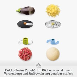 Sage - The Paradice 9 Küchenmaschine - Multifunktionales Set zum Hacken, Würfeln, Schneiden und Zerkleinern - 9 Tassen Fassungsvermögen, 650W Motor - Gebürsteter Edelstahl - Image 7