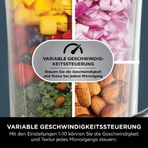 Ninja 2-in-1 Detect Power Mixer Pro & Single Serve, 1200W Mixer mit Krug, & Single Serve Tasse, Smoothies mixen, Gemüse hacken & Frozen Drinks mixen, Kupfer/Schwarz, TB301EUCP - Image 17