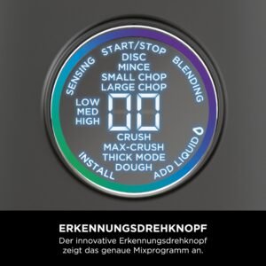 Ninja 3-in-1 Detect Power Blender Processor Pro, kraftvolle 1200W Küchenmaschine, Single Serve & Knethaken, 1x Single Serve Tasse, Krug, Teig, mischen & hacken, Schwarz, TB401EU - Image 15