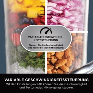 Ninja 3-in-1 Detect Power Blender Processor Pro, kraftvolle 1200W Küchenmaschine, Single Serve & Knethaken, 3x Single Serve Tassen, Krug, Teig, mischen & hacken, Stone Gold, TB401EUSTGD - Image 15